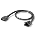 Miniatyrbillede 1 af 5: 30cm 5v 3-polet/12v 4-polet RGB Adapter til Computer LED Lysstrimler Forlængerledning BY 4Pin female