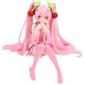 Miniatyrbild 1 av 5: Ny Hatsune Miku Anime Figur Rosa Klänning PVC Modell Actionleksaker Körsbärsrosa Körsbärsblom Dekoration Samla Gåvor[GL]