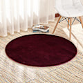 Miniatyrbillede 1 af 5: Bademåtte Skridsikker Absorberende Brusebad Badeværelsesmåtte Rund No.a7BY Red 80 diameter