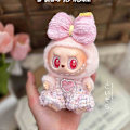 Miniatyrbild 1 av 5: Endast Kläder Labubu 2.0 Kläder Har En Sits Vinyl Docka Hänge Macaron Prinsessdockor Kläder För 17cm Labubu Pink 17cm only cloth