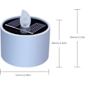 Miniatyrbild 5 av 5: Solcells drivna LED-värmeljus, solcells drivna LED-värmeljus, 1/2/4/6/8/10-pack solcells drivna ljus utomhus vattentäta, Ip42 vattentäta, flamlösa LED-värmeljus för utomhusbruk 8pcs