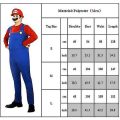 Miniatyrbillede 2 af 4: Super Mario og Luigi Kostume til Voksne - Halloween Kostume til VVS-Brødre Red Mario S