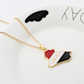 Miniatyrbild 3 av 5: Halsband med karta över Irak i legering - Halsband med karta över Irak för kvinnor, flickor och pojkar [DM] Default