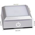 Miniatyrbillede 5 af 5: LED Lysbase til Krystal 3D Glaskunst Farverig Oplyst Kvadratisk Stativ Display Plade Flad