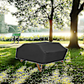 Miniatyrbild 2 av 5: Vattentät picknickbordsöverdrag Klassisk svart vinddammskydd Anti-uv-överdrag för fester picknick och camping 185*150*80cm