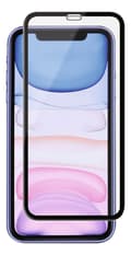 iPhone XR/11, Buet Silikatglas, sort