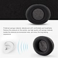 Miniatyrbilde 5 av 5: Erekksjonsputer for Audio Technica ATH-ANC7 ANC9 ANC27 ANC29 ANC70 Hodetelefoner Svampputedeksel Universal Myk 2 stk Svart