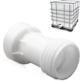 Pikkukuva 1 / 5: IBC-säiliön lisävaruste, IBC-sovitin S60 x 6 jatkopala 60 mm venttiilisäiliö 1000L muovi suora karkea kierre S60 x 6 C lisävaruste
