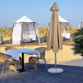 Miniatyrbilde 4 av 5: 3m Rund Hageparasoll Utesolskjerming Markise 3m 6/8x Arm 300cm x 6k Tan