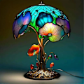 Miniatyrbillede 2 af 5: 2024 Svampe Lampe Harpiks B Forbindelse Natlampe Borddekoration GaveBY C