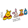 Miniatyrbillede 2 af 3: Bilsticker Winnie the Pooh dækker ridser 2 stk