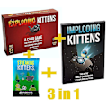 Miniatyrbillede 1 af 4: Du Har Fået Krebs Af Exploding Kittens Familiebordspil Sjovt Voksen Brætspil Legetøj Multiplayer Kortspil Julegave [DmS] 3 in 1
