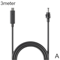 Miniatyrbilde 2 av 3: for STARLINK Mini USB-C til D C Strømledning 100W med Lys, Syv Fargelys 3m