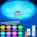 LED Taklampe - 36W - Bluetooth - Fjernkontroll og App-kontroll