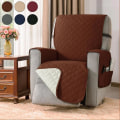 Miniatyrbillede 2 af 4: Sofa Betræk Armstol Beskyttelsesbetræk Med Sidelommer All-inclusive Recliner StolBY Black S