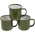 Miniatyrbild 2 av 4: 3-pack emaljmugg, emalj kaffemugg, återanvändbar emaljtekopp, vattenbehållare