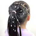 Miniatyrbillede 5 af 5: Aluminium Manschetter, Dreadlocks Perler Fletning Hår Dekorationer - Sølv 50 Stykker (FMY)