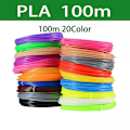 Miniatyrbillede 2 af 5: PCL Filament til 3D-pen, Filamentdiameter 1,75 mm, 100 m, Plastfilament til 3D-printerpen, Børnesikker refill Pcl 15m 3