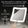 Miniatyrbillede 1 af 2: 20x Forstørrelsesspejl med LED-lys, Opgraderet Lighted Makeup Spejl med Forstørrelse