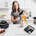 Miniatyrbillede 5 af 5: Låselåg Erstatning til Ninja Blender 72oz XL Kander, Erstatning Firkantet Topdæksel til Ninja BL610 BL710WM BN701 Black