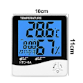 Miniatyrbillede 2 af 5: Højpræcisions Elektronisk Termometer Digital Display Mini Temperaturvækkeur-Termometer 1