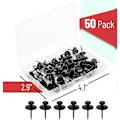 Miniatyrbilde 2 av 5: Dobbelt-endte bilde-knagger, 50-pakning, svart, bilde-knagger, veggknagger, veggknagger, tommelspiker for veggmontering, bildeoppheng black