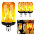 Miniatyrbilde 1 av 5: B22 E27 LED-flammepære 4 moduser fest LED-flammeeffektlys simuleringsbrannlys