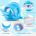 Miniatyrbild 3 av 5: Baby Pool Float Med Tak Upf50+ Solskydd Uppblåsbar Baby Float Vattenleksaker Sommarleksaker Baby Simma Float För Pool Åldrarna 6-36 Månader