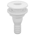 Miniatyrbillede 1 af 5: Båds Vandafløb Scupper ABS 3/4in Hvid Gennem Skrog Slangekobling Afløb Udløb Udskiftning White
