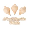 3x Klassiska Trätrompos DIY Snurror för Barn Barnkalas Tillbehör