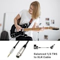 Miniatyrbilde 3 av 5: XLR Hunn til 1/4 Tommers TRS Jack Kabel HD Lydkabel Balansert XLR Jack for Dynamisk Mikrofon Mikrofonledning 1M