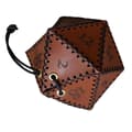 PU Læder D20 Terningepose, Polyhedral Terningepung Bærbar Snøretaske Til, Spil, Dnd Terningepose, Br