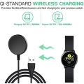 Miniatyrbilde 2 av 5: Kompatibel med Samsung Galaxy Watch 5/5 Pro/4/4 Classic/3 Lader, Trådløs Lading Kabel Dokk (FMY)