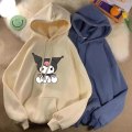 Miniatyrbild 4 av 5: Sanrio Anime Cinnamoroll Kuromi My Melody Plysch Huvtröjor Kläder Pojkflicka Baby Tröjor Pullover Toppar Present XSDDF 135-145CM