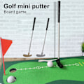 Miniatyrbilde 2 av 5: 1 Sett Mini Golf Putter med 2 Golfballer TPR Grep Høyre Venstrehendt Rustfritt Stål Golfkølle Barn Voksne Bordspill Golf Putter Trening Golden