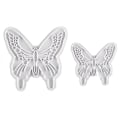 Miniatyrbilde 1 av 5: 2 stk. kakeform - enkel utforming - kakeform i rustfritt stål - kjeksform i sommerfuglform - Qinhai White