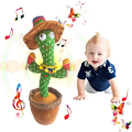 Miniatyrbilde 2 av 7: Dansende kaktus snakkende kaktus baby leker synge 120 stk musikk sanger innspilling USB lader gjentar hva du sier gaver til barn Orange flower