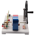 Miniatyrbild 3 av 4: Handvevad AC- och DC-generatormodell, demonstrationsmodell för motor-generatoraktivitet, experimentell utrustning [DmS] As shown