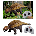 Miniatyrbillede 5 af 5: Realisttisk RC Dinosaur Legetøj til Børn - Uddannelsesmæssige Brøllyde, 360 Graders Rotation, Stunt Brachiosaurus [DmS] Ankylosaurus