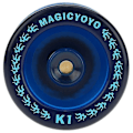 Miniatyrbillede 4 af 5: MAGICYOYO Responsive YoYo K1-Plus med YoYo-pose + 5 snore og Yo-Yo-handsker Gave, blå [DmS] Blue
