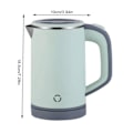 Miniatyrbillede 3 af 4: 0,8l Elektrisk Kanden med Automatisk Afbrydelse og Tørkogningsbeskyttelse BPA-fri til Te og Kaffe TABY Green Europe Standard