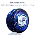 Miniatyrbilde 4 av 5: Respons Yoyo D1 Ghz, profesjonell Looping Yoyos for nybegynnere med Yoyo-strenger + finger + yoyo-pose, blå Db