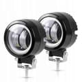 Sæt med 2 X Led Ring Søge Halogen Arbejdslampe [DB]