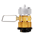 Miniatyrbillede 1 af 5: Camping Kogeplade Adapter Gassparer Plus Gass Konverter Skifter Genopfyldning Gastank Konvertering til Camping Silver  Gold