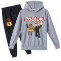 Pikkukuva 4 / 4: Roblox-hupparipuku lapsille lämmin hupparivaatteet Roblox-painatettu huppari keltainen 110cm
