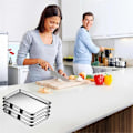 Miniatyrbild 4 av 5: 12 st. Bakplåtshållare, Stackers för Bakplåtar, Bakplåtsställ, Stackers för Kakplåtar för Kök, Picknick, Grill Black