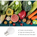 Miniatyrbillede 4 af 5: 6 stk. B22 LED-pære 3W Golf Ball-pærer B22 Bajonet Lille Globe-lyspære Glødelampe Dæmpbar