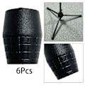 Miniatyrbillede 4 af 5: 6x Mikrofonstativ Gummifødder Gummibeskyttelse Black for Tube Dia 22mm