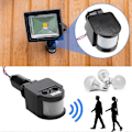 Miniatyrbillede 2 af 5: 12V Bevægelsessensor Pir Sensor Automatisk Infrarød Sensor Bevægelsesdetektor Lyskontakt Udendørs Pir til