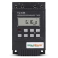 Miniatyrbilde 1 av 5: TM616 30AMP 4-PINS Programmerbar Timer DIN-Skinne Montert Timerbryter Digital Timer 110V AC Programmerbar Timer Relé Black